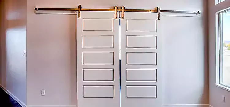 Glass Barn Door with Installation Hardware Kit Santa Fe